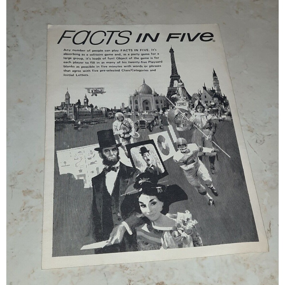 Vintage Facts in Five-Game of Knowledge Replacement Piece